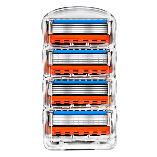 吉列（Gillette） 锋隐致顺剃须刀男士手动刮胡刀无刀架五层刀片 锋隐4刀头+收纳盒(无刀架 无包装