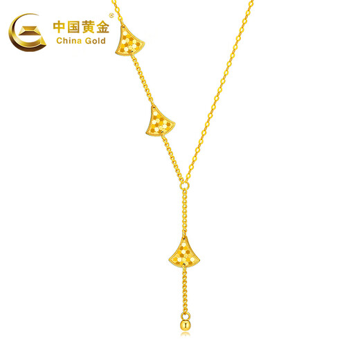 CHINA GOLD gold necklace 18K gold AU750 dancing skirt birthday gift for girlfriend