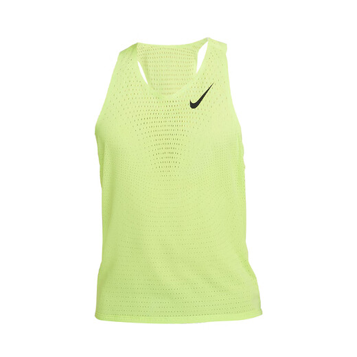 耐克（NIKE）煋元速dri-fit adv专业男子跑步风洞马拉松透气速干背心 草绿色 FN4232-736 XL