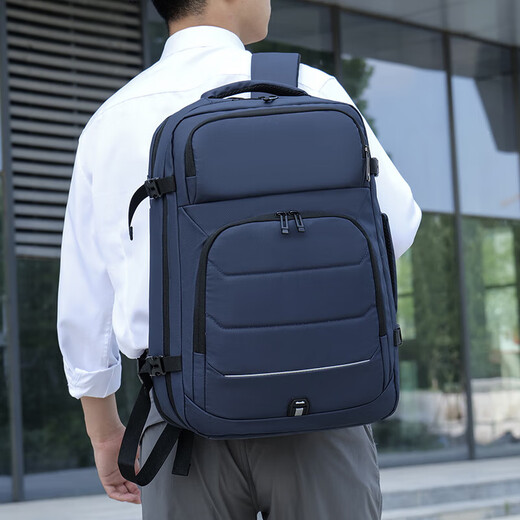 Nueva mochila de gran capacidad para la mochila de negocios masculinos expansión multifuncional bolsa de viajes bolsas de computadora al estudiante bolso de computadora en negros