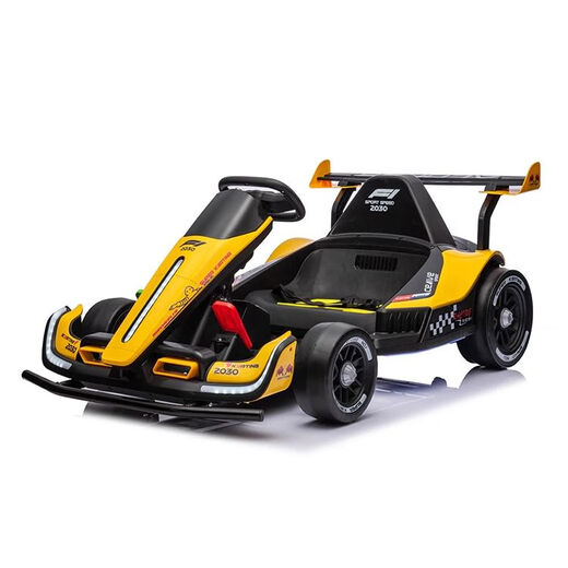 Captain America's large retractable high-speed children's electric drift kart can sit in an adult F1 high-performance racing remote control car. Red + length adjustment + remote control + 24V/14A electricity. Two-person dual-drive drift kart.