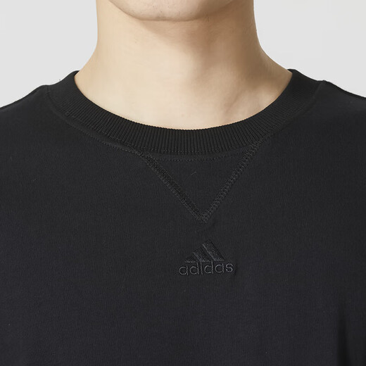 阿迪达斯 （adidas）男装 时尚潮流运动服跑步训练健身舒适透气休闲圆领短袖T恤衫 IC9793 L 180