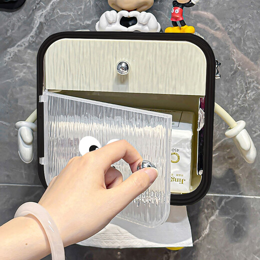 Gongxun bathroom tissue box storage rack wall-mounted toilet waterproof toilet paper box without punching bathroom paper box tissue rack