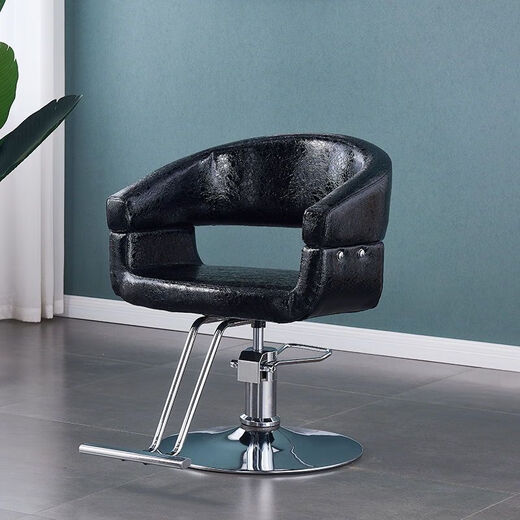 
Dilanmu Barber Shop Chair [3878 people praised] Haircut Chair Special Hair Cutting Chair for Hair Salon lifting and rotating simple off-white with foot pedal