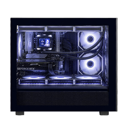 Thermaltake（Tt）钢影风S-M 海景房机箱 电脑主机 黑色（M-ATX主板/支持360水冷/12风扇位）