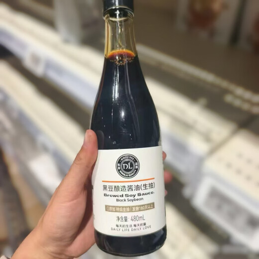 Pang Donglai kauft schwarze Bohnen gebrühte Sojasauce 0 Fügen Sie spezielle Sojasauce -Gewürze 480 ml Schwarze Bohnengebraute Sojasauce 480ml Flasche hinzu