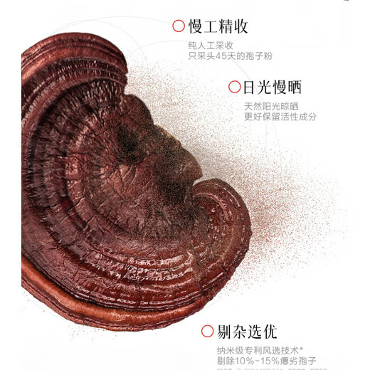
Infinite wall-breaking Ganoderma lucidum spore powder capsules for middle-aged and elderly people giving gifts to elders High content of triterpenes] Ganoderma lucidum spore powder 40 capsules * 1