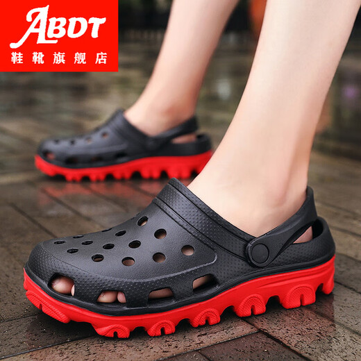Sandales de taille extra-large ABDT pour les chaussures de trous à double usage à double usage d'été et non glissants pour les pantoufles pour hommes plus les grosses sandales plus grandes chaussures de plage 48 S9859 Bleu foncé 39