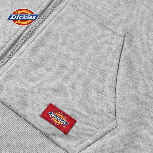 DickiesDickies children's clothing boys' jacket 2025 new children's trendy brand jacket little boy spring and autumn hooded cardigan navy blue/DK red label k 140 140cm