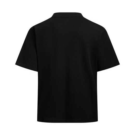 Under Armor (Underarmour) Spring and Summer Waffle Henley Men's Waffle Sports and Casual Short à manches courtes 6007562 Black 001 L