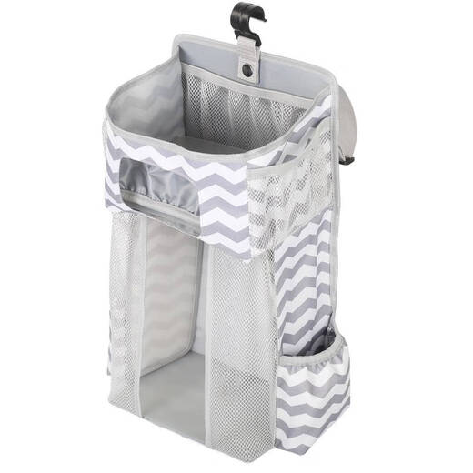 
Yonghuan baby cot head hanging bag storage multi-function hanging bag diaper toy bottle sorting partition storage bag bed side hanging bag pure gray bed head storage bag