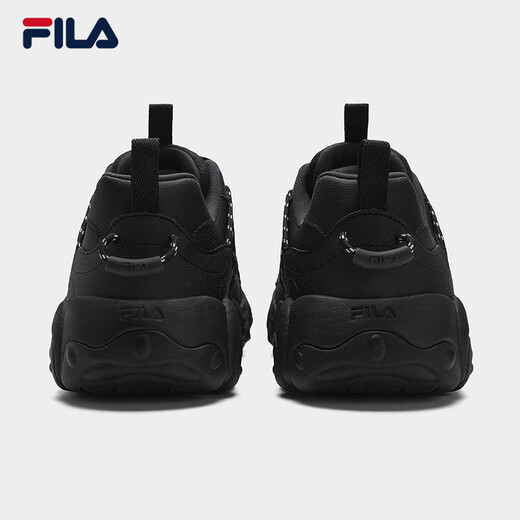 FILA Official Men's Shoes FLUID 6 Retro Sports Shoes 2025 Winter New Cat Claw 6th Generation Casual Dad Shoes Black/Shadow Black Gray-BD 42