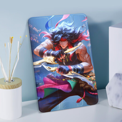 The King of Shangtian is suitable for Apple Lanpojie Jibian iPad 10th generation 10.9 flat panel Air6 matte texture boy protective cover Pro2025 new 11-inch mimi6 shell 20 N12807 Lanpojie Jibian Book single protective cover iPad Air3 (10.5-inch)