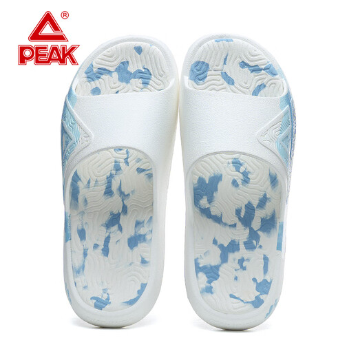 匹克（PEAK）态极拖鞋十二生肖马上成功/羊眉吐气防滑软弹凉拖外穿运动拖鞋男 DL610347乳白/浅兰 43