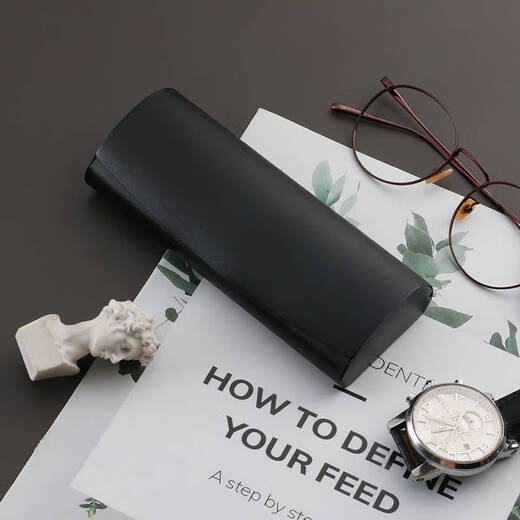 
Yonghuan ultra-light aluminum anti-pressure glasses box for men's metal aluminum alloy portable anti-pressure storage mirror box for women black mirror cloth