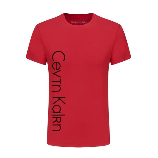 Calvin Klein Jeans/CK Summer Slim Slim с коротким рукавом мужской футболки с круглой шеей. Основная повседневная половина наполовину топ-джинсы Calvin Klein833 White S (90-105Jin [jin равно 0,5 кг])