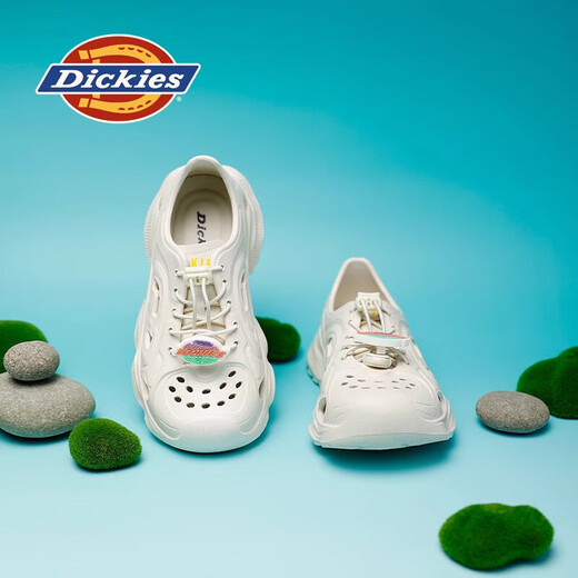 Dickies Girls' Crocs 2025 Summer New Children's Sandals Boys' Anti-Kicking River Sandals Beige 38