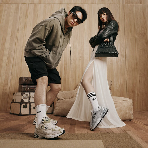 Adidas Bagel Shoes astir Классические ретро толстые поднятые туфли для папы Мужчины и женщины Adidas Clover White/Grey 37