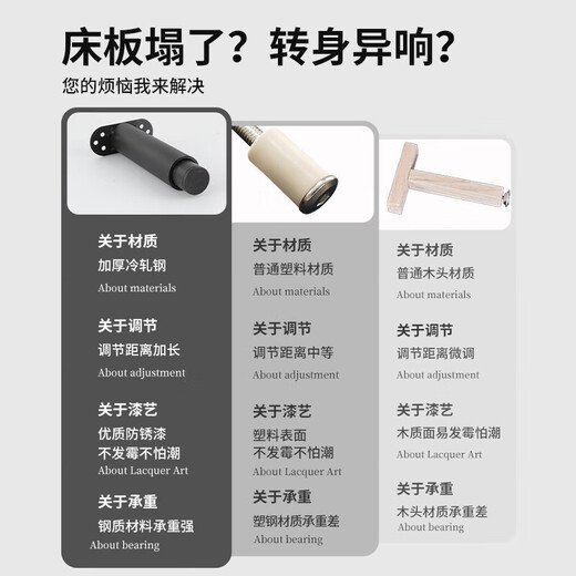 Shouli adjustable support foot pole table leg bracket column bed leg sofa TV cabinet coffee table heightening cushion base load-bearing