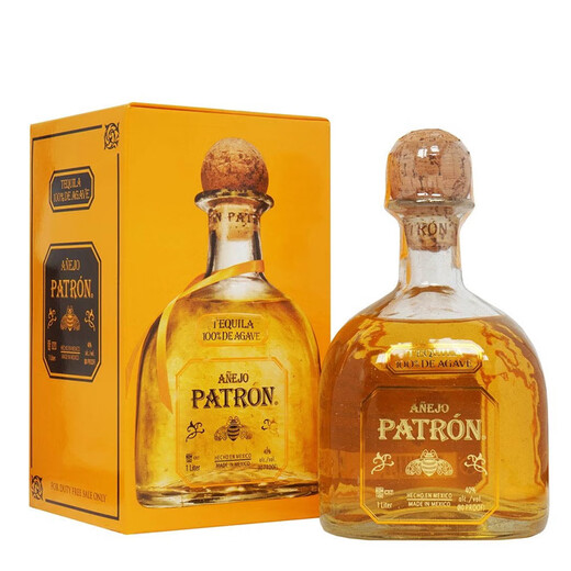 Téquila à coussin doré vieilli patron, importé du Mexique, direct à l'étranger, 1000 ml de coussin doré âgé de 1000 ml