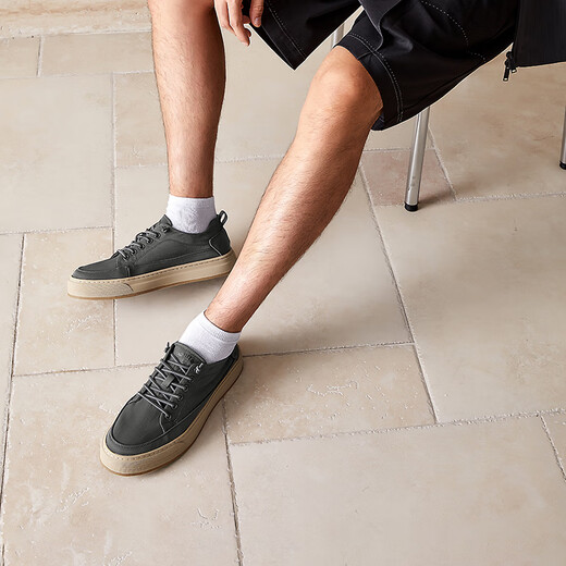 Haoden (HAUT TON) canvas shoes for men 2025 summer new breathable men's shoes trendy low top casual board shoes men's cloth shoes dark green 41 - suitable for sports shoes size 42