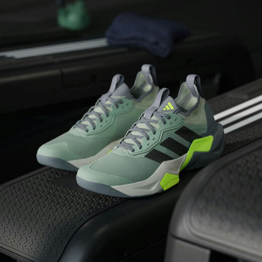 Adidas men's RAPIDMOVE ADV 2 TRAINER M versatile shock absorbing breathable lightweight low top sports basketball shoes JH6167 green 39