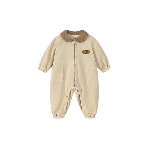 Mini Bala baby outing jumpsuit for men and women, retro workwear, corduroy rompers, autumn 2025