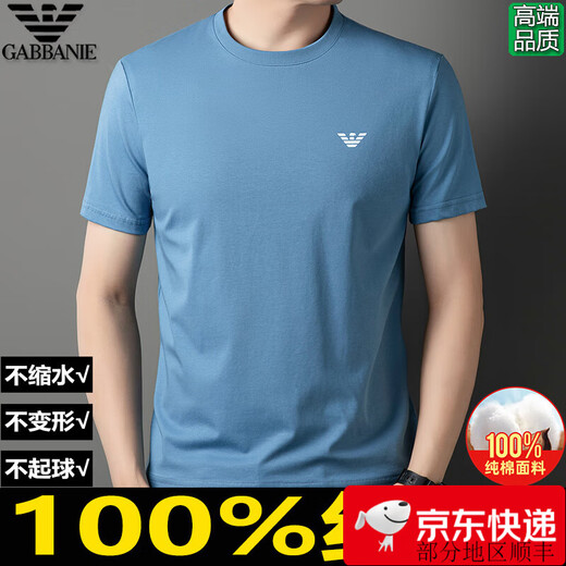 Qi Armania T-shirt à manches courtes pour hommes Vêtements pour hommes en coton pur 2024 Nouvelle chemise à demi-manche en coton haut de gamme 1518 blanc 3xl