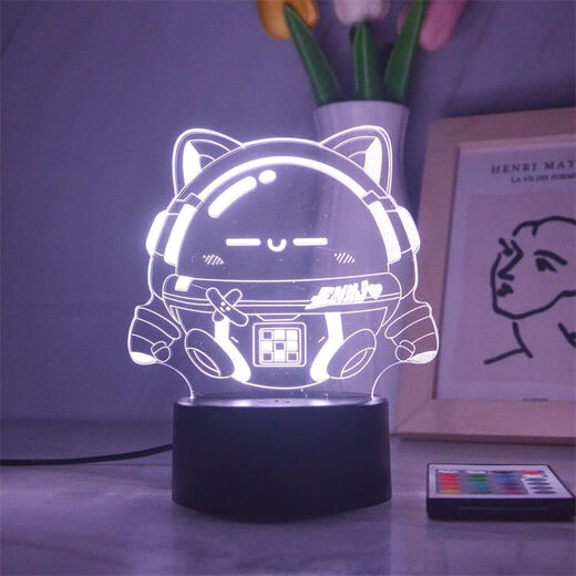 Qichun new egg zi party peripheral atmosphere lights Baker styling colorful night lights to give children birthday gifts 3899-2 Baker crack remote control 16 color gift box packaging