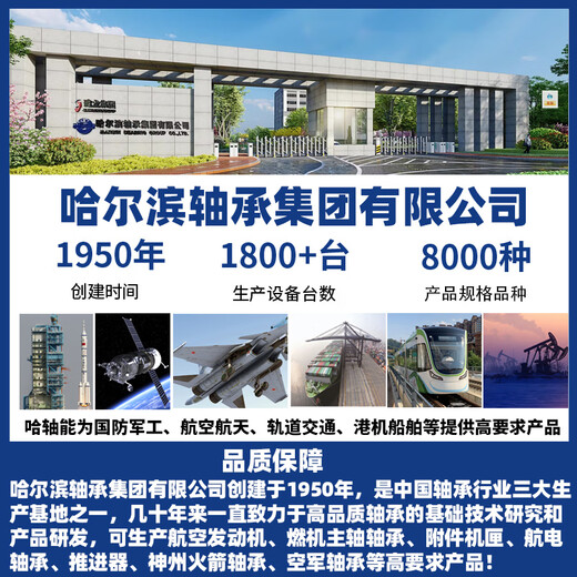 HRB 哈尔滨轴承  6205  6206 6207 6208 6209 - ZZ 2RZ HRB 哈轴集团6209-2RZ胶封