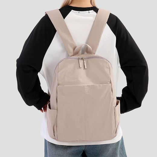 Mochila simple y moderna nueva estilo de estilo europeo y americano mochila liviana para niñas para niños bolsa de viaje macaron verde un tamaño