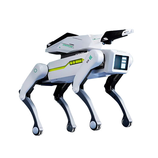 Bordes Children's's Ai Remote Control Robot Toys Boys Intelligent Black Technology Dialogue Small Electric Toys Birthday Gift 8006 Bullet Machine Dog Three Electric Gift Edition [90 minutes]