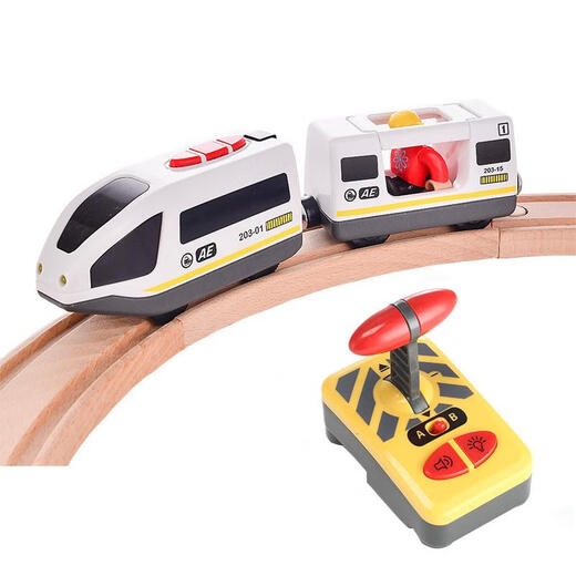 Tbkjoys Train Electric Toy Compatible Wooden Track Train para niños Toy Toy Tren Tren Tren Single Carro
