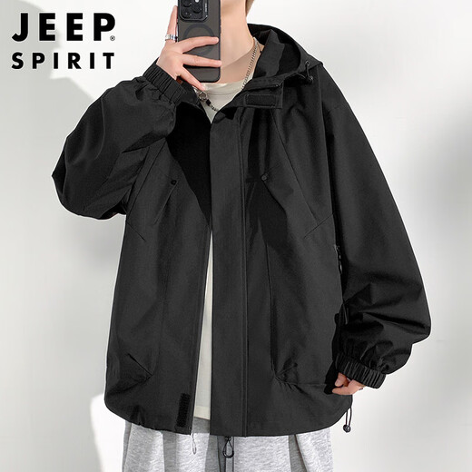 JEEP SPIRIT Jeep jacket men's jacket men's jacket men's autumn and winter casual sports workwear hooded wind clothes