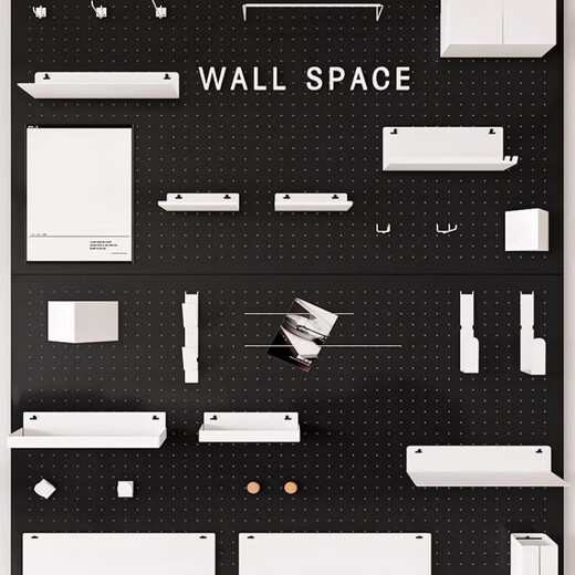 He Jiagong hole board accessories storage board partition storage box storage box hardware long hole round hole universal collection black keyboard hanger - order note hole spacing suitable for 16 25 26