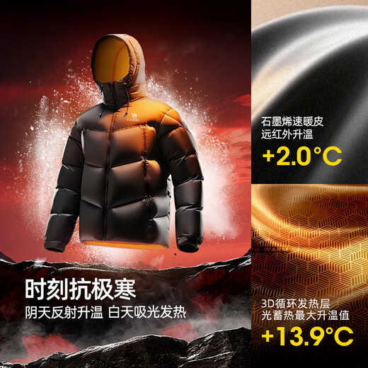 Camel Volcano PRO goose down jacket Dilireba same style men and women winter thickened couple down jacket M35CR07101A