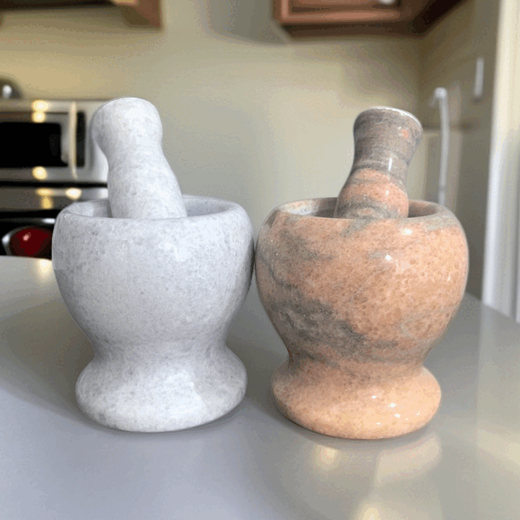 Huamuxi natural marble garlic pounding artifact household manual garlic pounding machine garlic masher garlic jar garlic press bowl garlic mortar marble black garlic pounding set