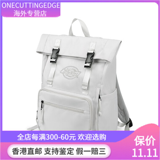 Dickies时尚卷轴拉链搭扣底休闲通勤出差 聚酯纤维 双肩包 常规 男女同款 星空灰