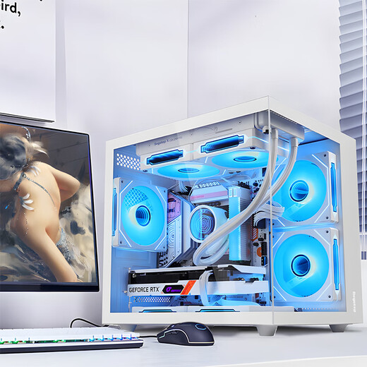 Colorful i5-14400f/14600kf rtx5060ti/5070 graphics card sea view room game console live broadcast design desktop assembly computer DIY complete machine CF16C configuration three i5-14400F+5060-8G brand new genuine, support customization