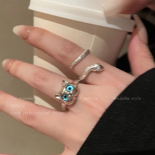 Camellia ring bestie simple three-dimensional flower ins niche high-end sense opening love purple ring