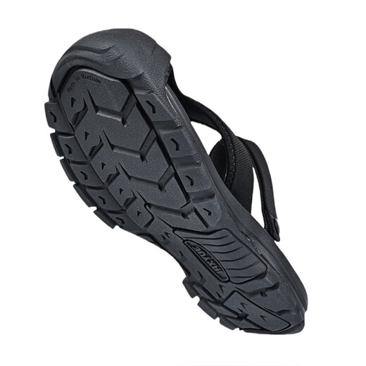 Sandalias de conducción de halcón zapatos conductoras de goma para hombres Sandalias de espiga de espiga calzadas de playa de doble propósito Pesca antideslizante Negro 5155 Sandalias de cabeza de doble propósito 44