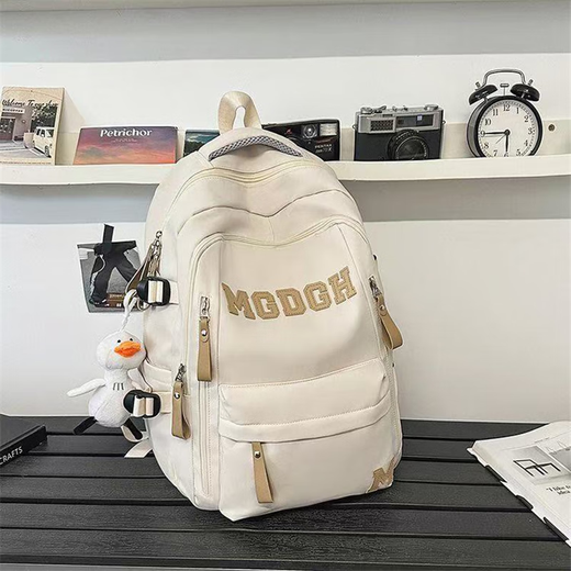 Bolsas escolares de estudiantes, niños de secundaria, mochilas de alta calidad, niños, niños de secundaria, estudiantes universitarios de moda y modernos, estilo femenino Black_en colgantes