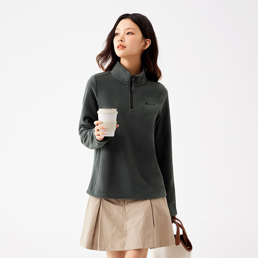 361 Sweatshirt-Herbst-Standhalsband-Fleece-Sport und lässige Outdoor plus Velvet Long-Ärmeln Top662533801-4