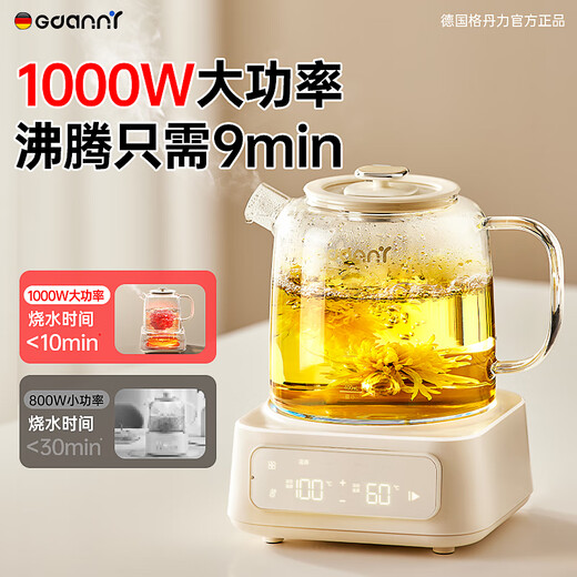 GDANNY German Health Kettle Full Glass Official Flagship Store Electric Boiling Water, Hot Water Stewing, Tea Stewing, Integrated Fully Automatic Constant Temperature New Electric Ceramic Stove for Mini Baby Milk Making Office Flagship Model - Microcrystalline Electric Ceramic Stove丨High Efficiency Heating 2L