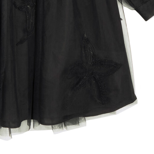 
jnby by JNBY [New Style] Jiangnan Buyi Children's Clothing 23 Autumn Dress Girls 1N7G12190 001 Black 100cm