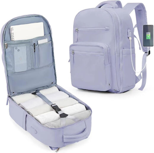 Goyn grenzüberschreitender neuer Reise-Rucksack für Damen Rucksack große Kapazität Bordkurzdistanzgeschäftsreise für Reisebasche mit 6636 Metern weiß