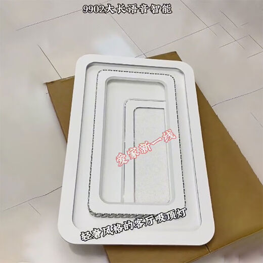 铁艺铝材客厅灯卧室灯餐厅灯现代简约大气轻奢吸顶灯套餐灯 01-2长9901-110*70cm-遥控带语音0