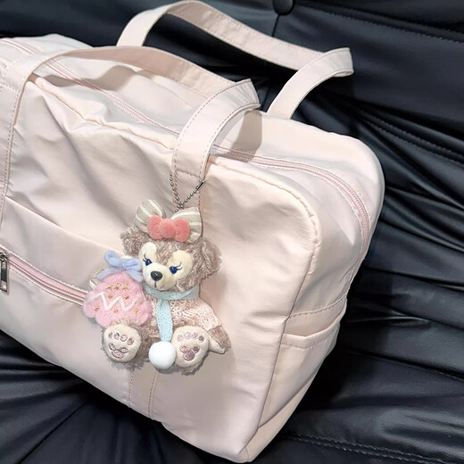 Sudou portable travel bag, women's large-capacity sports and fitness bag, short-distance business trip luggage bag, portable maternity bag storage bag, pink without pendants