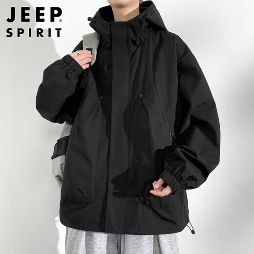 JEEP SPIRIT Jeep jacket men's jacket men's jacket men's autumn and winter casual sports workwear hooded wind clothes