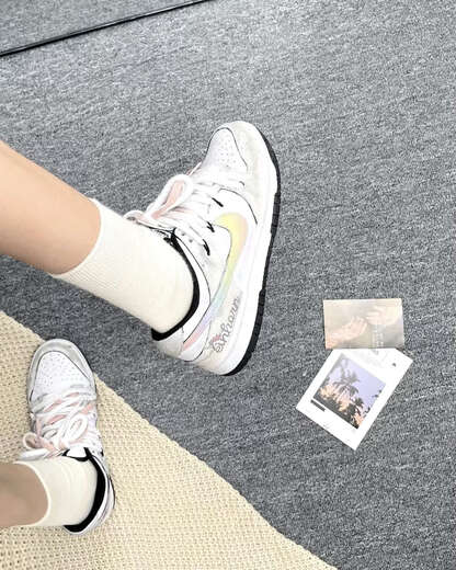 耐克（NIKE）定制球鞋 Nike Dunk Low皮革 达芬奇星黎闪翼 低帮板鞋男款黑白灰 DD1391-100 星黎闪翼 40 定制商品不退换